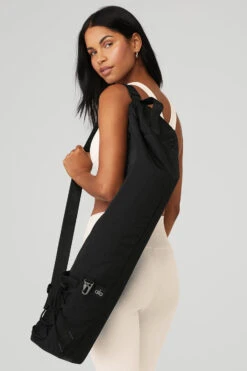 Yoga Mat Bag - Black -ALO Clothing Shop A0158U 01 b1 a3 m18