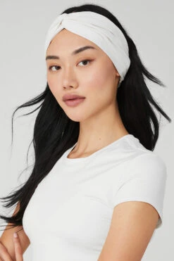 Alosoft Headband - White -ALO Clothing Shop A0370U 00 b1 a1 m54