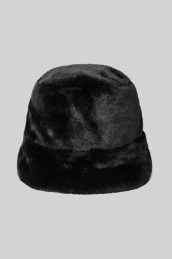Faux Fur Bucket Hat - Black -ALO Clothing Shop A0375U 01 b1 a3