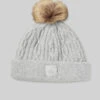 Cable Knit Beanie - Athletic Heather Grey