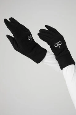 Performance Fleece Gloves - Black 7 Performance Fleece Gloves - Black -ALO Clothing Shop A0434U 01 b1 s1 a1 1 m100