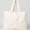 Foxy Sherpa Tote - Ivory