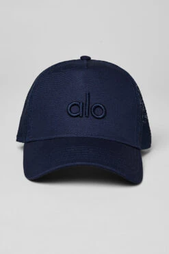 District Trucker Hat - Navy -ALO Clothing Shop A0467U 03842 b1 a2