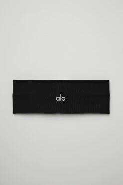 Airlift Headband - Black -ALO Clothing Shop A0482U 01 b1 a2