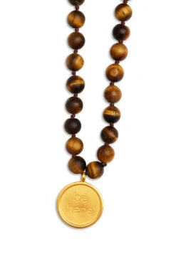 Tigerβs Eye Mala Necklace