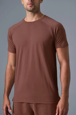 Triumph Raglan Tee - Chestnut -ALO Clothing Shop M1133R 03500 b1 s1 a4 1 m180