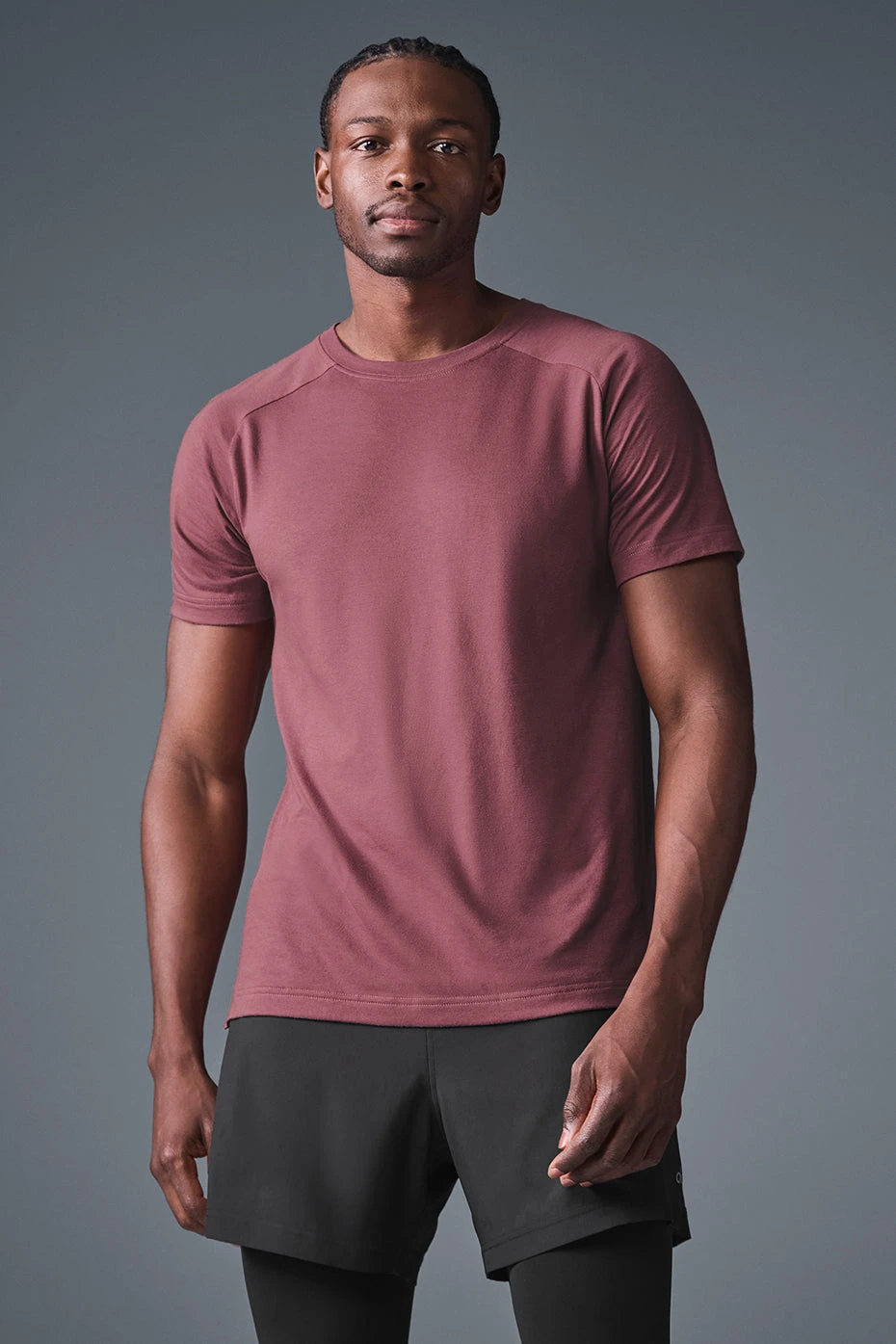 Triumph Raglan Tee - Burgundy Truffle 1 Triumph Raglan Tee - Burgundy Truffle