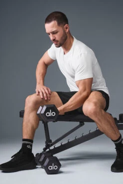 Conquer Reform Crewneck Short Sleeve - White -ALO Clothing Shop M1205R 00 b1 s1 a5 1 m226