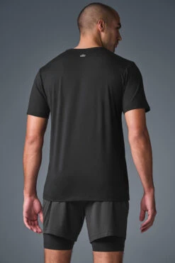 Conquer Reform Crewneck Short Sleeve - Black -ALO Clothing Shop M1205R 01 b1 s1 a2 1 m180