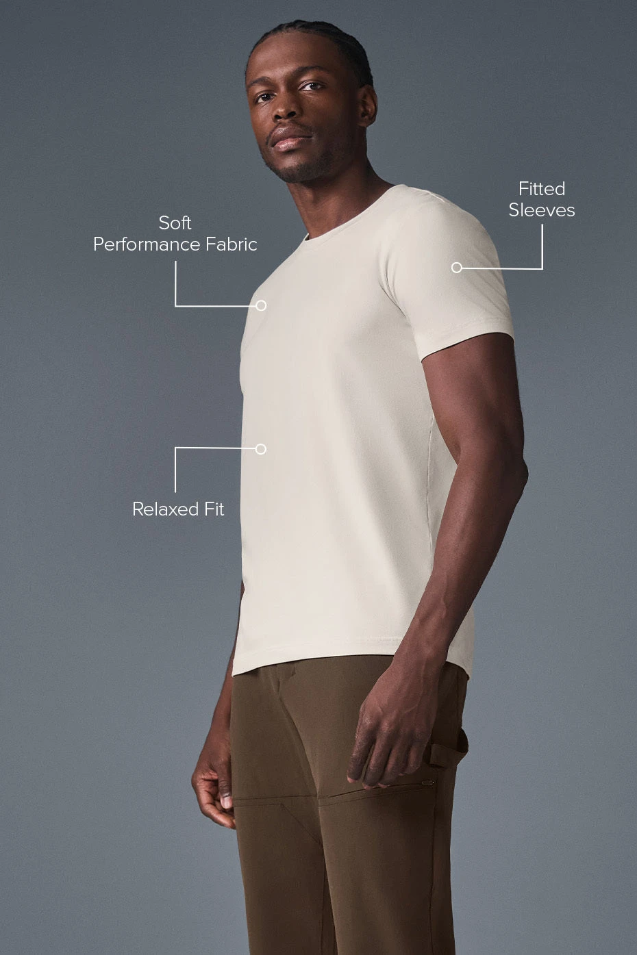 Conquer Reform Crewneck Short Sleeve - Bone 2 Conquer Reform Crewneck Short Sleeve - Bone - Image 2