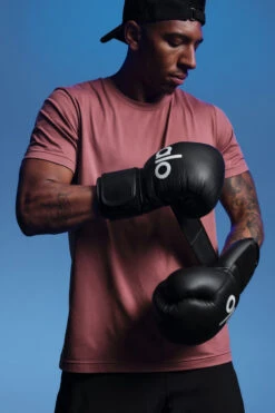 Conquer Reform Crewneck Short Sleeve - Burgundy Truffle -ALO Clothing Shop M1205R 05815 b2 s1 a1 1 m208