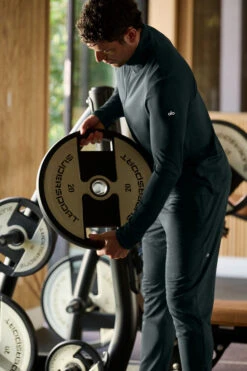 Conquer 1/4 Zip Reform Long Sleeve - Charcoal Green -ALO Clothing Shop M1224R 06021 b2 s1 a1 1 m220