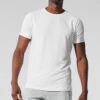 Alo Vapor Crewneck Short Sleeve - White