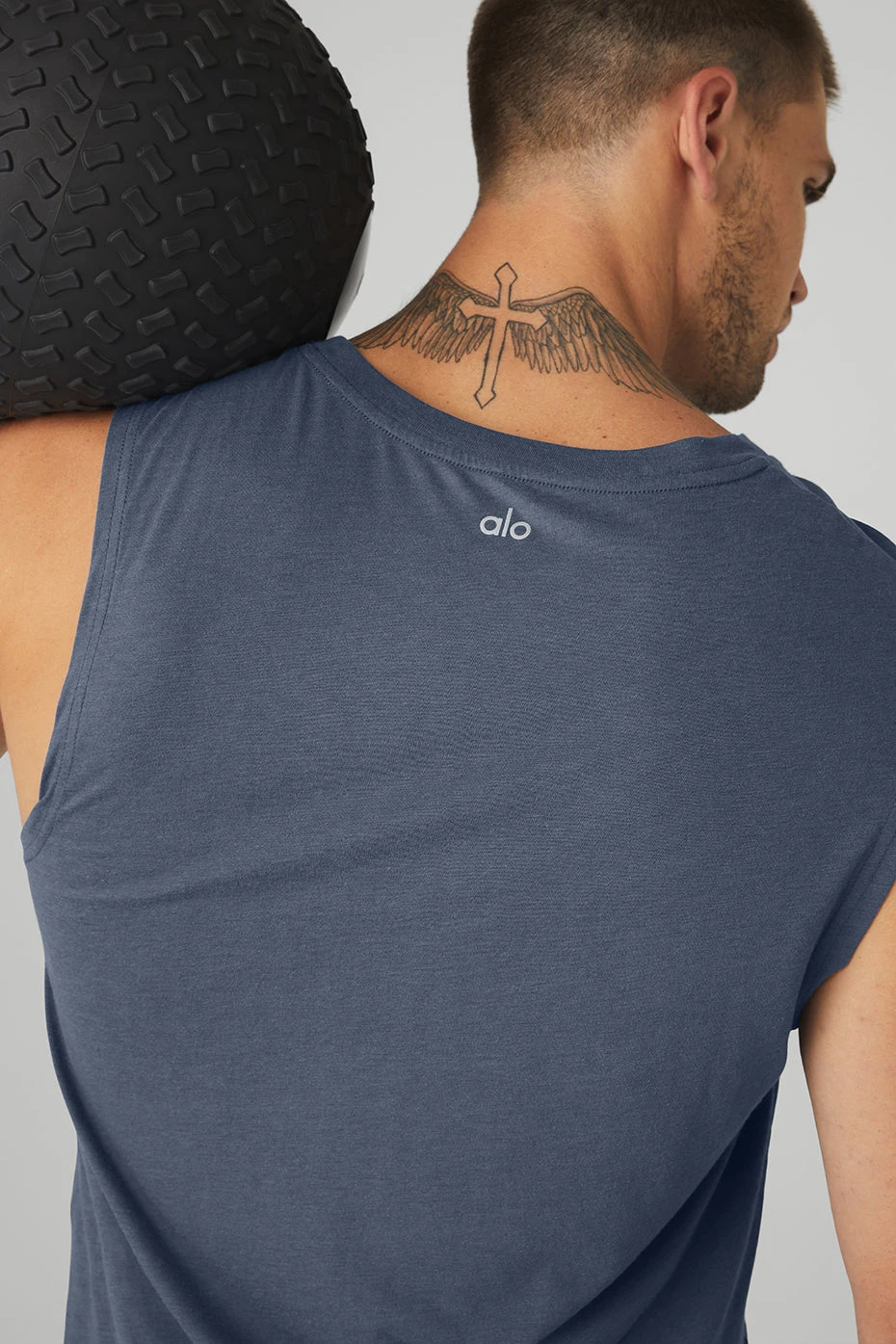 The Triumph Muscle Tank - Bluestone 4 The Triumph Muscle Tank - Bluestone - Image 4