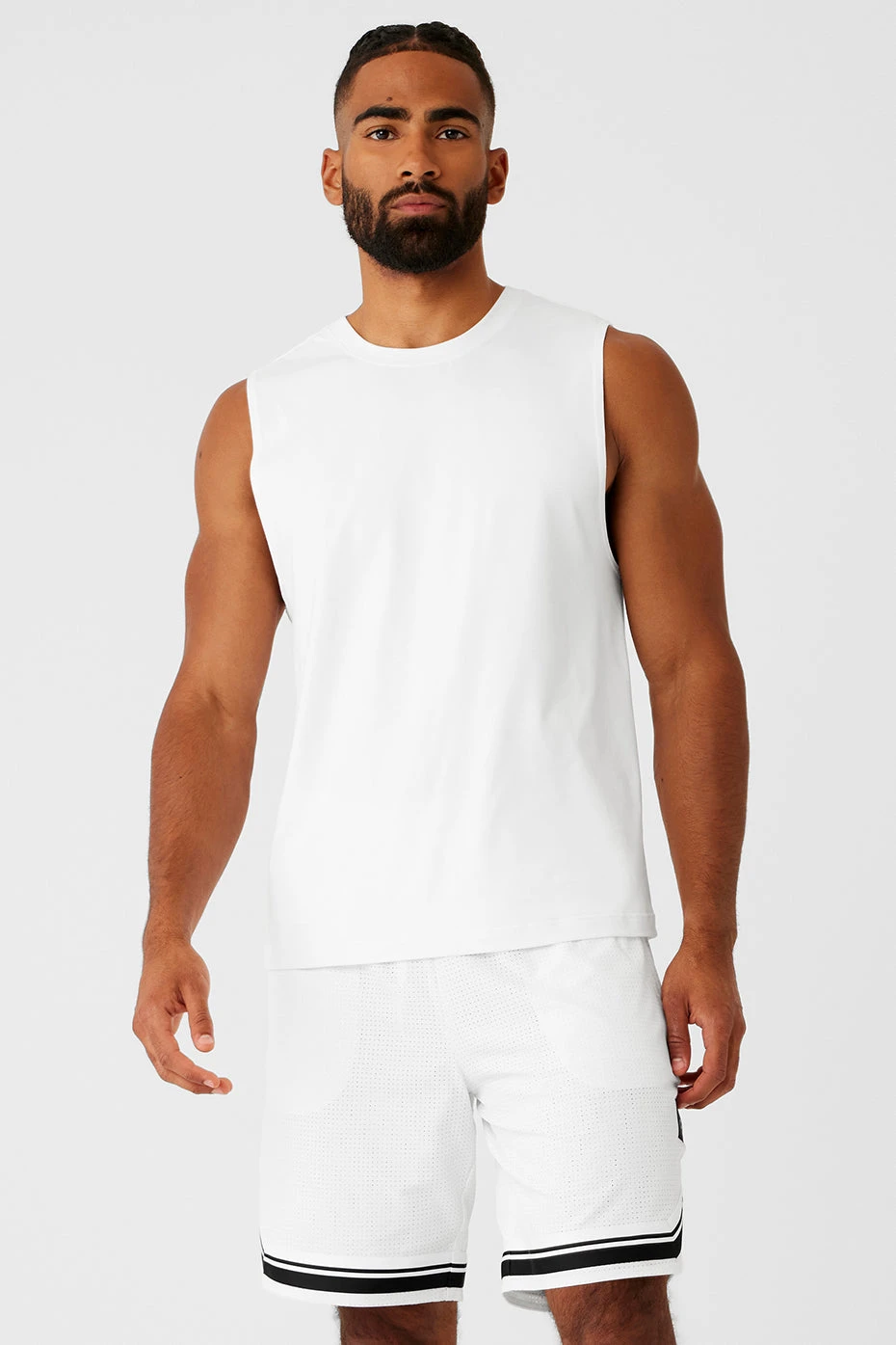 Conquer Muscle Tank - White 1 Conquer Muscle Tank - White