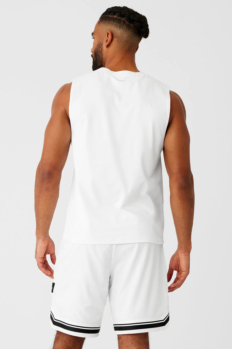 Conquer Muscle Tank - White 2 Conquer Muscle Tank - White - Image 2