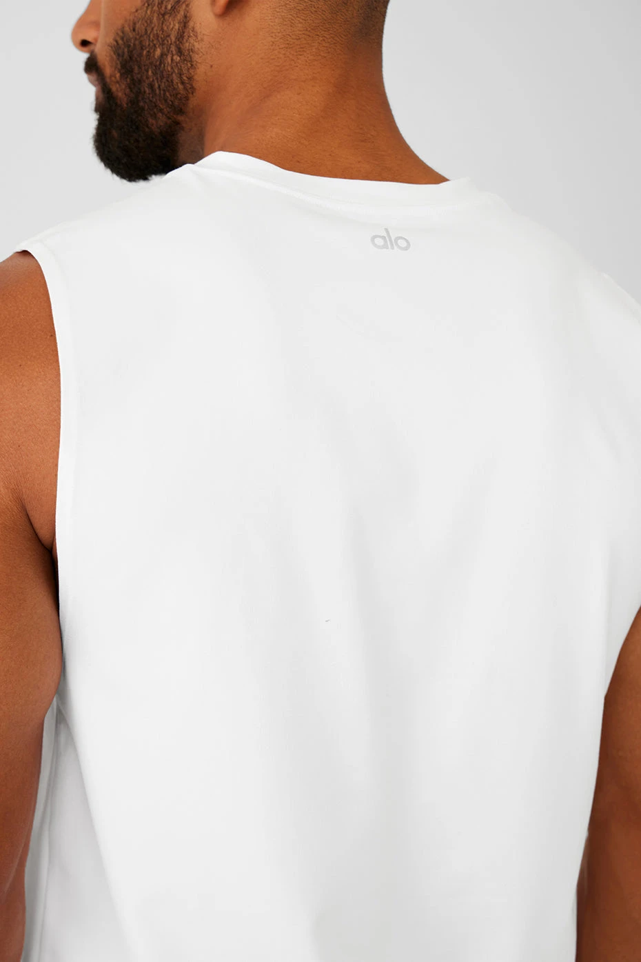 Conquer Muscle Tank - White 4 Conquer Muscle Tank - White - Image 4