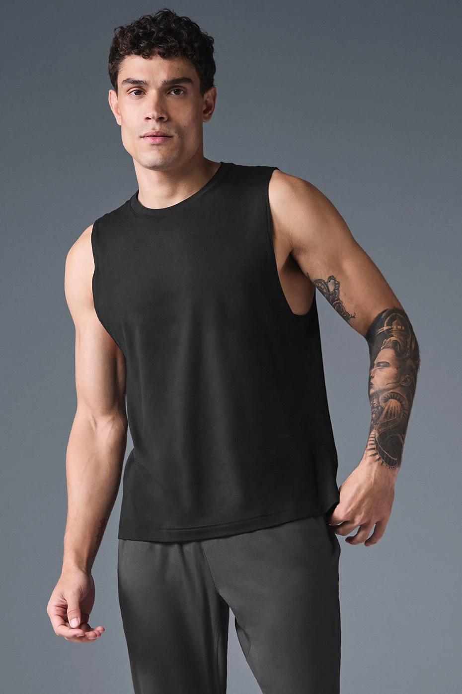 Conquer Muscle Tank - Black 1 Conquer Muscle Tank - Black