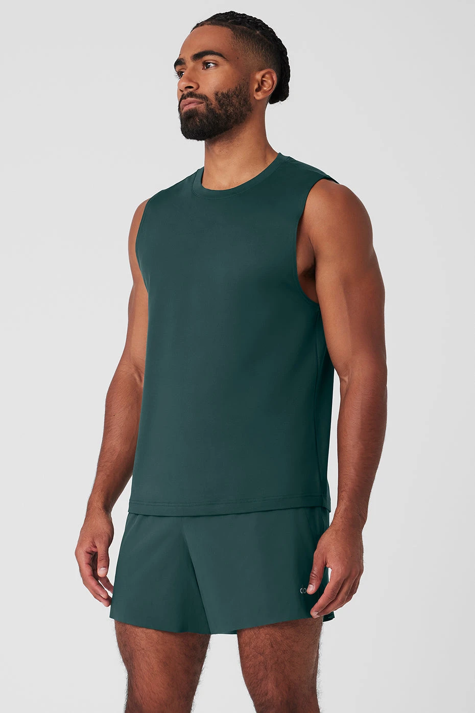 Conquer Muscle Tank - Midnight Green 3 Conquer Muscle Tank - Midnight Green - Image 3