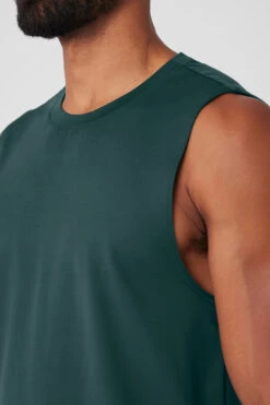 Conquer Muscle Tank - Midnight Green 7 Conquer Muscle Tank - Midnight Green -ALO Clothing Shop M2066R 04570 b1 s3 a4 1 m93