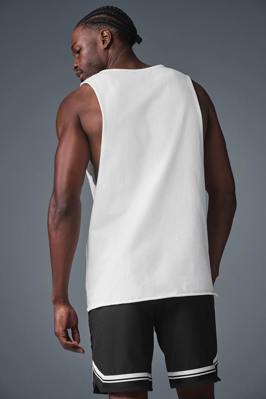 Society Raw Edge Tank - White 2 Society Raw Edge Tank - White - Image 2