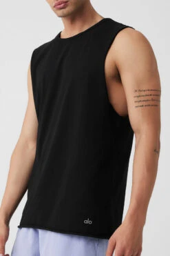 Society Raw Edge Tank - Black -ALO Clothing Shop M2069R 01 b1 s3 a4 1 m108 3e227272 e850 4b81 b1af 824e62590df6