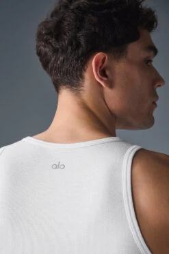 Everyday Modal Rib Tank - White 16 Everyday Modal Rib Tank - White -ALO Clothing Shop M2071R 00 b1 s1 a4 1 m214