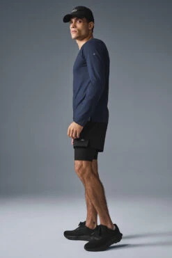 Triumph Long Sleeve Tee - Navy -ALO Clothing Shop M3079R 03842 b1 s1 a4 1 m214