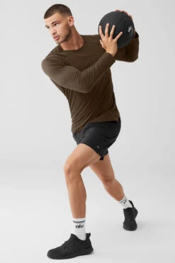 Triumph Long Sleeve Tee - Espresso -ALO Clothing Shop M3079R 04064 b1 s1 a5 1 m108