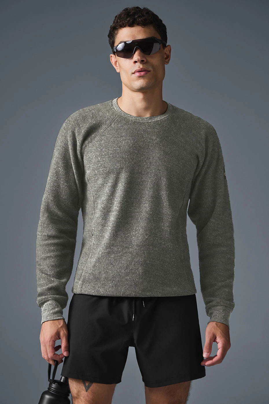 Triumph Crew Neck Sweatshirt - Grey Triblend 1 Triumph Crew Neck Sweatshirt - Grey Triblend