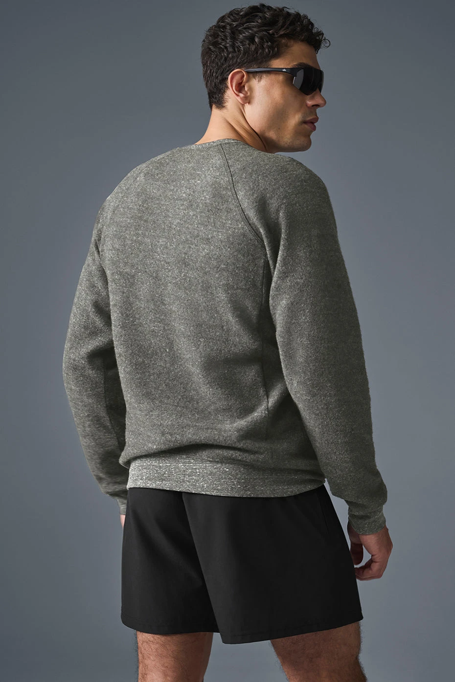 Triumph Crew Neck Sweatshirt - Grey Triblend 2 Triumph Crew Neck Sweatshirt - Grey Triblend - Image 2