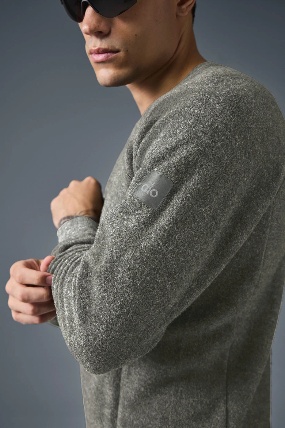 Triumph Crew Neck Sweatshirt - Grey Triblend 3 Triumph Crew Neck Sweatshirt - Grey Triblend - Image 3