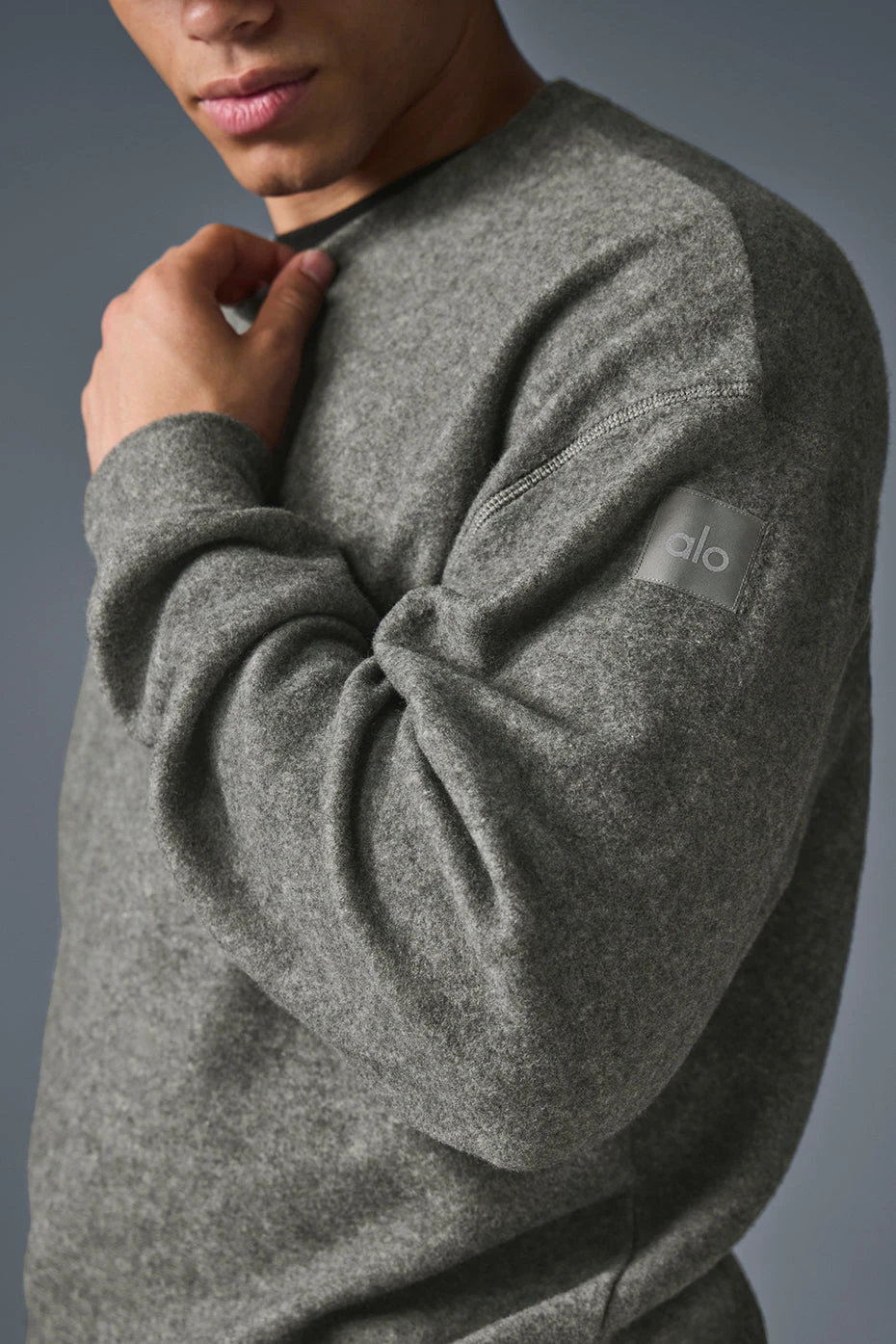 Triumph Crew Neck Sweatshirt - Grey Triblend 4 Triumph Crew Neck Sweatshirt - Grey Triblend - Image 4