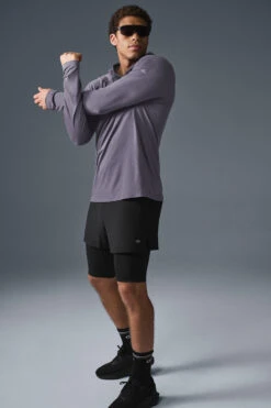 Core Hooded Runner - Italian Plum -ALO Clothing Shop M3156R 05603 b1 s1 a5 1 m198