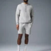 Micro Waffle Fast Break Hoodie - Athletic Heather Grey