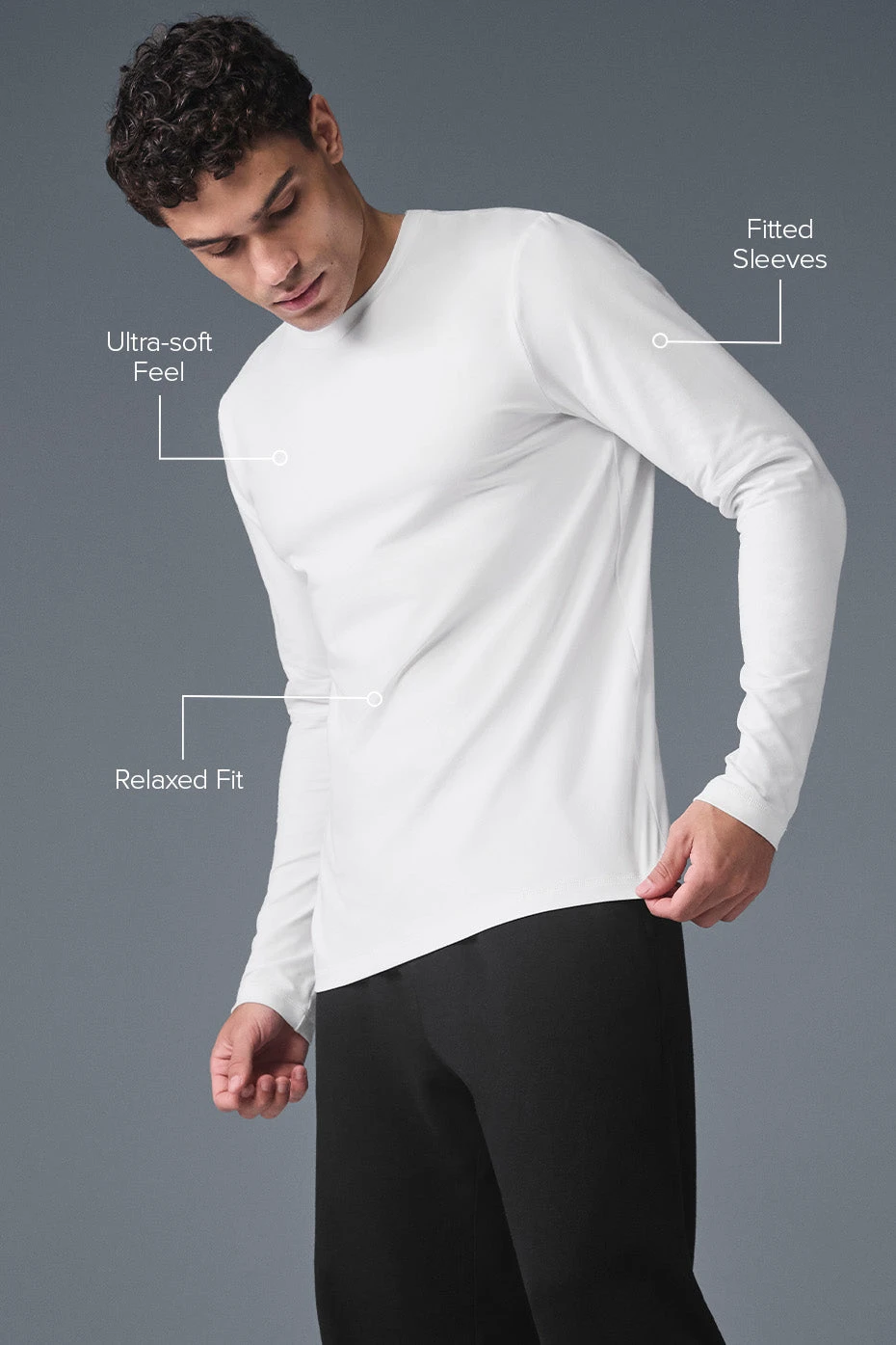 Conquer Reform Crewneck Long Sleeve - White 2 Conquer Reform Crewneck Long Sleeve - White - Image 2