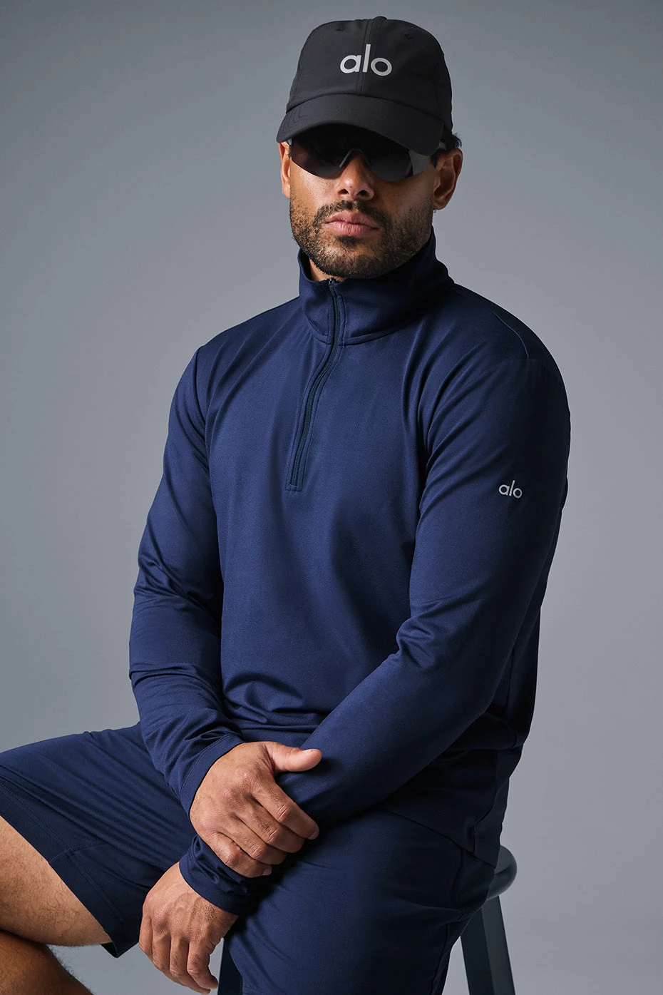 Conquer 1/4 Zip Reform Long Sleeve - Navy 1 Conquer 1/4 Zip Reform Long Sleeve - Navy