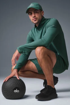 Conquer 1/4 Zip Reform Long Sleeve - Winter Ivy -ALO Clothing Shop M3193R 05819 b1 s1 a4 1 m180