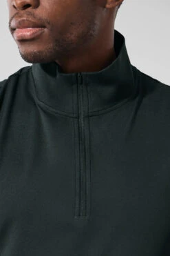 Conquer 1/4 Zip Reform Long Sleeve - Charcoal Green -ALO Clothing Shop M3193R 06021 b1 s1 a4 1 m221