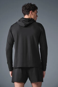 Conquer Reform Long Sleeve With Hood - Black -ALO Clothing Shop M3199R 01 b1 s1 a2 1 m214
