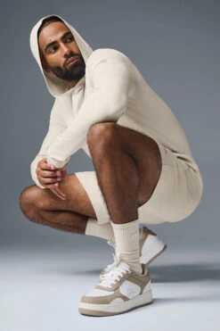 Conquer Reform Long Sleeve With Hood - Bone -ALO Clothing Shop M3199R 03040 b1 s3 a5 1 m93