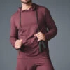 Conquer Reform Long Sleeve With Hood - Burgundy Truffle