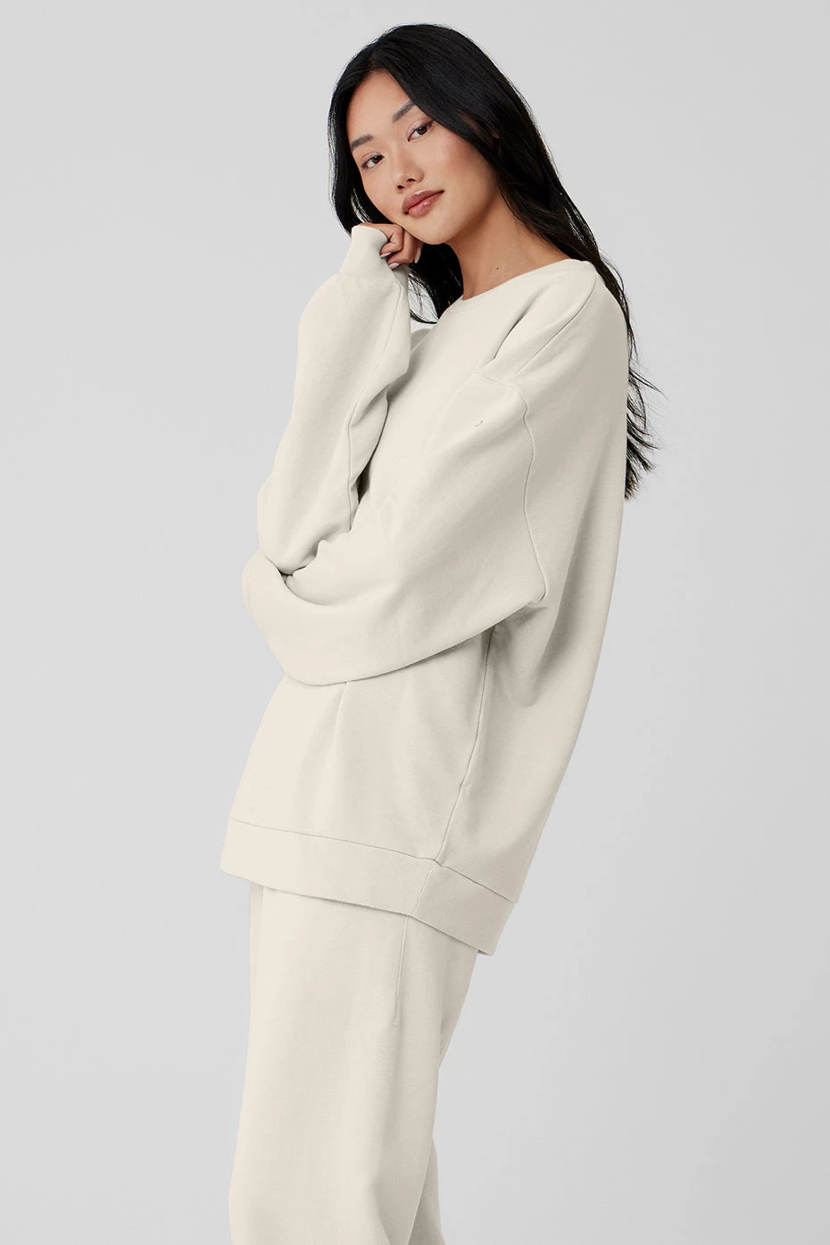 Chill Crew Neck Pullover - Bone 3 Chill Crew Neck Pullover - Bone - Image 3