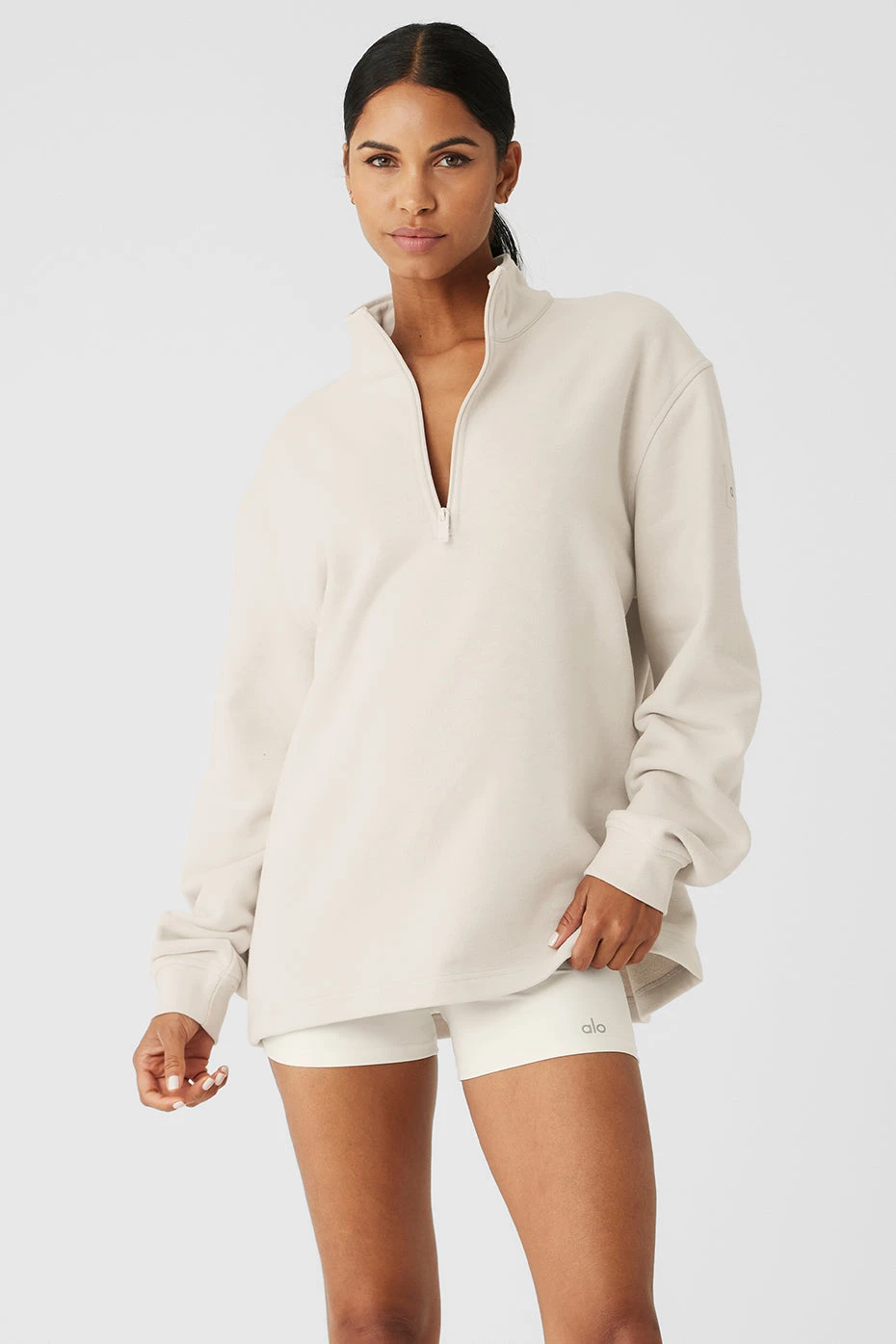 Renown Heavy Weight 1/4 Zip - Bone 1 Renown Heavy Weight 1/4 Zip - Bone