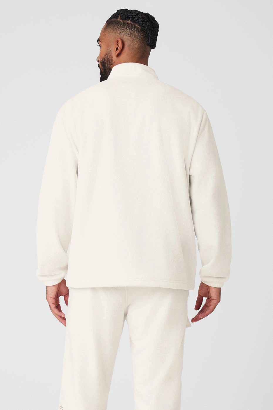 Polar Fleece Ridge Full Zip Jacket - Ivory 2 Polar Fleece Ridge Full Zip Jacket - Ivory - Image 2