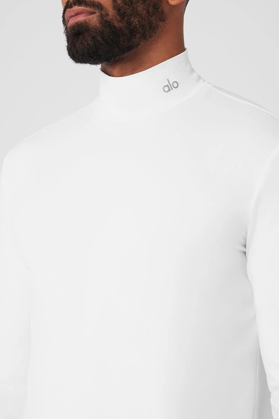 Conquer Reform Mock Neck Long Sleeve - White 4 Conquer Reform Mock Neck Long Sleeve - White - Image 4
