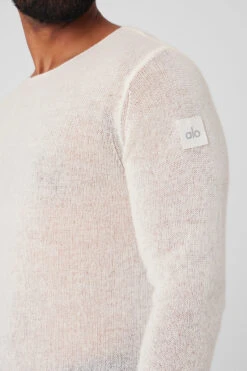 Cashmere Reform Long Sleeve - Ivory 7 Cashmere Reform Long Sleeve - Ivory -ALO Clothing Shop M3229R 03299 b1 s3 a4 1 m93