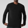 Double Take Long Sleeve Crew - Black