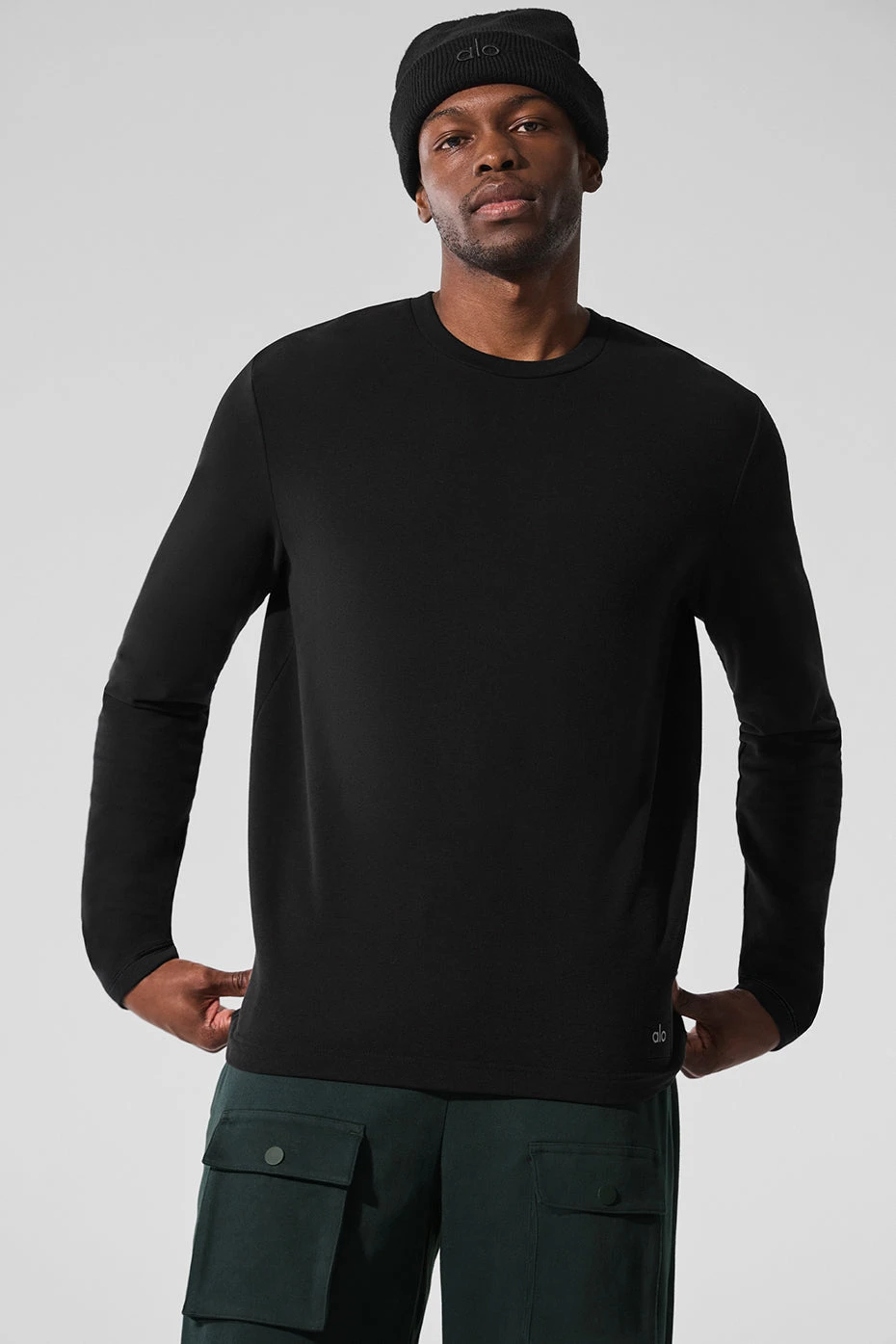 Double Take Long Sleeve Crew - Black 1 Double Take Long Sleeve Crew - Black