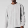 Double Take Long Sleeve Crew - Athletic Heather Grey